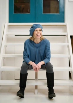 Henriette Steffensen Copenhagen BASKENMÜTZE | 4105 DUSTY BLUE Outlet