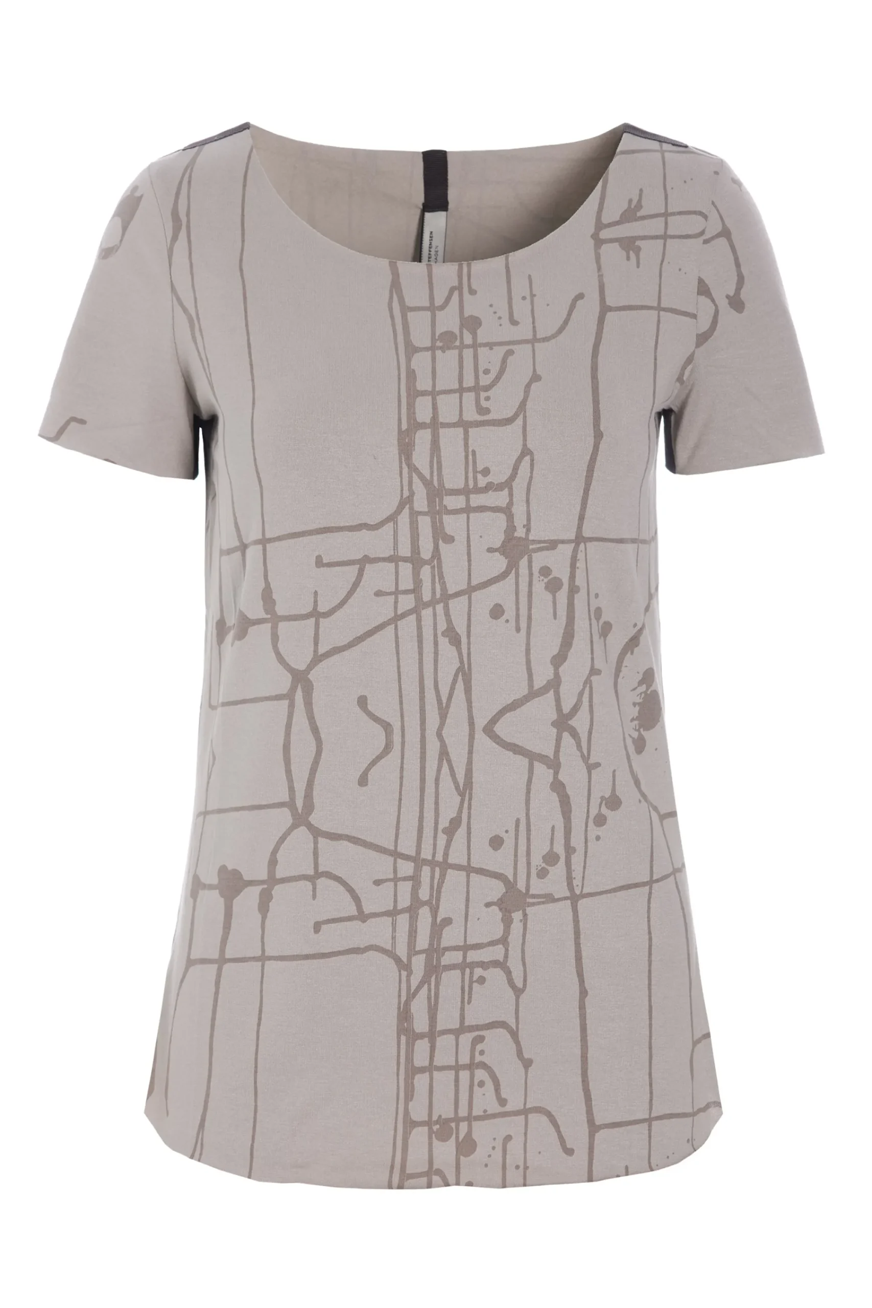 Henriette Steffensen Copenhagen BLUSE | 96045 ART PRINT SAND Best Sale
