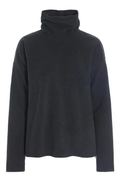 Henriette Steffensen Copenhagen BLUSE HOHER KRAGEN | 1360 SOFT BLACK Best Sale