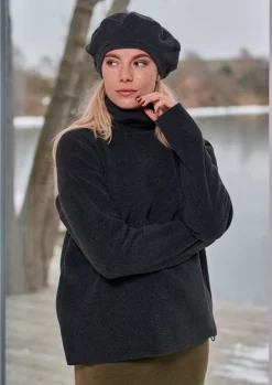 Henriette Steffensen Copenhagen BLUSE HOHER KRAGEN | 1360 SOFT BLACK Best Sale