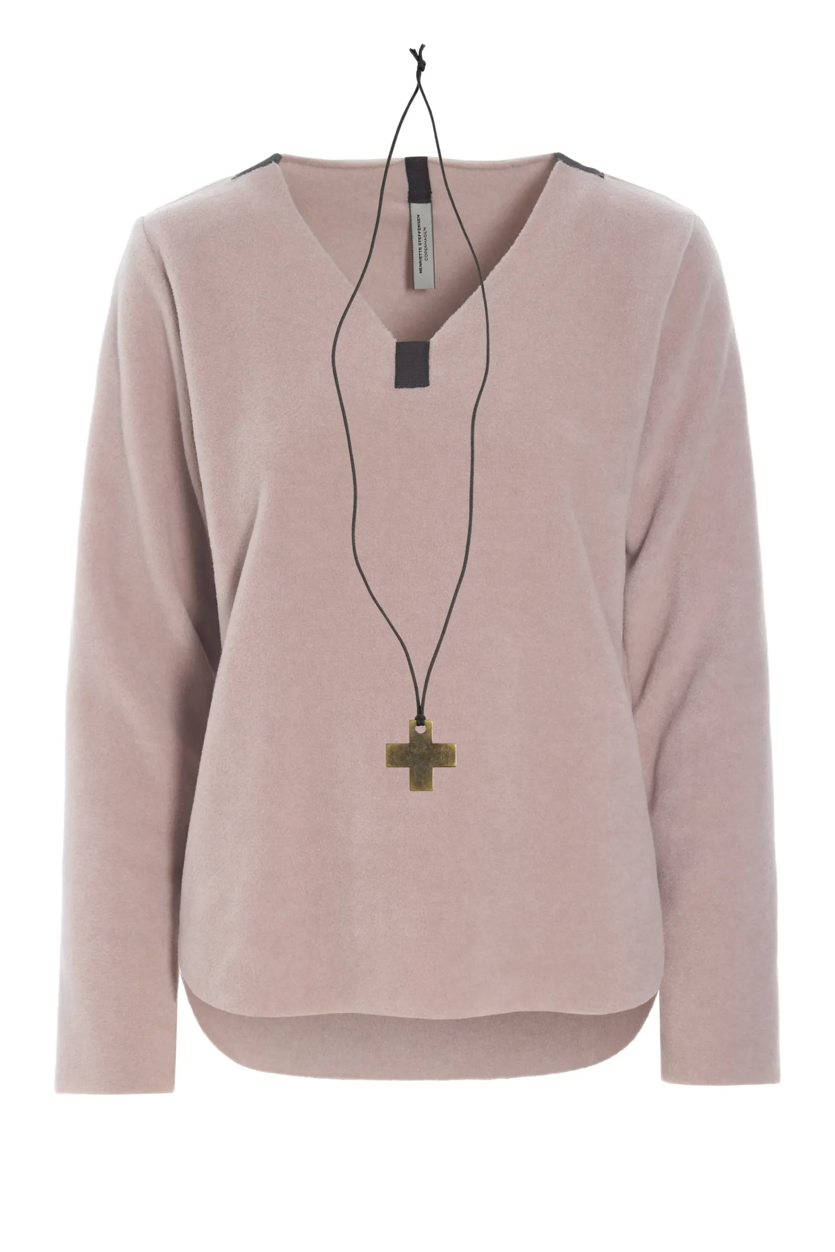 Henriette Steffensen Copenhagen BLUSE M/ HALSKETTE | 1362 NUDE New
