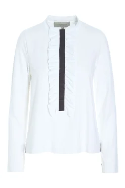 Henriette Steffensen Copenhagen BLUSE M/ RÜSCHEN | 96090 WHITE Clearance