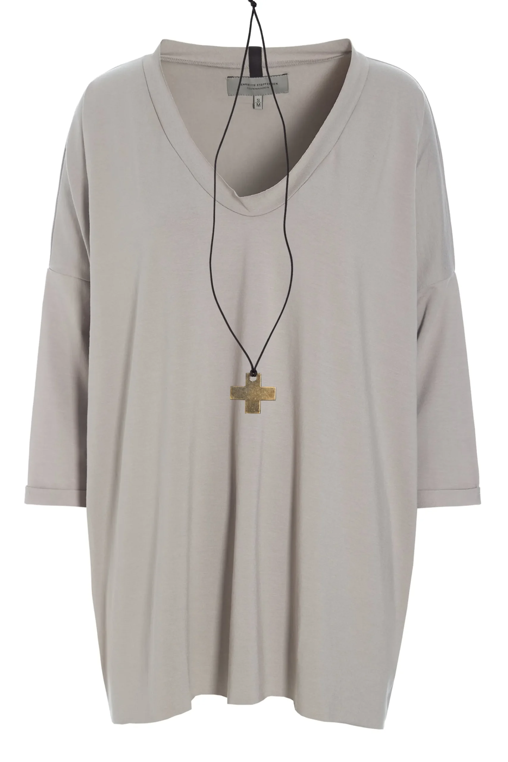Henriette Steffensen Copenhagen BLUSE M/HALSKETTE | 96083 SAND Cheap