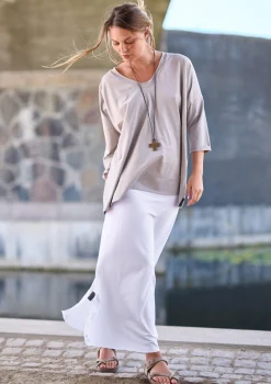 Henriette Steffensen Copenhagen BLUSE M/HALSKETTE | 96083 SAND Cheap