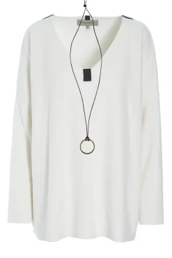 Henriette Steffensen Copenhagen BLUSE V-AUSSCHNITT | 1336 OFF WHITE Sale