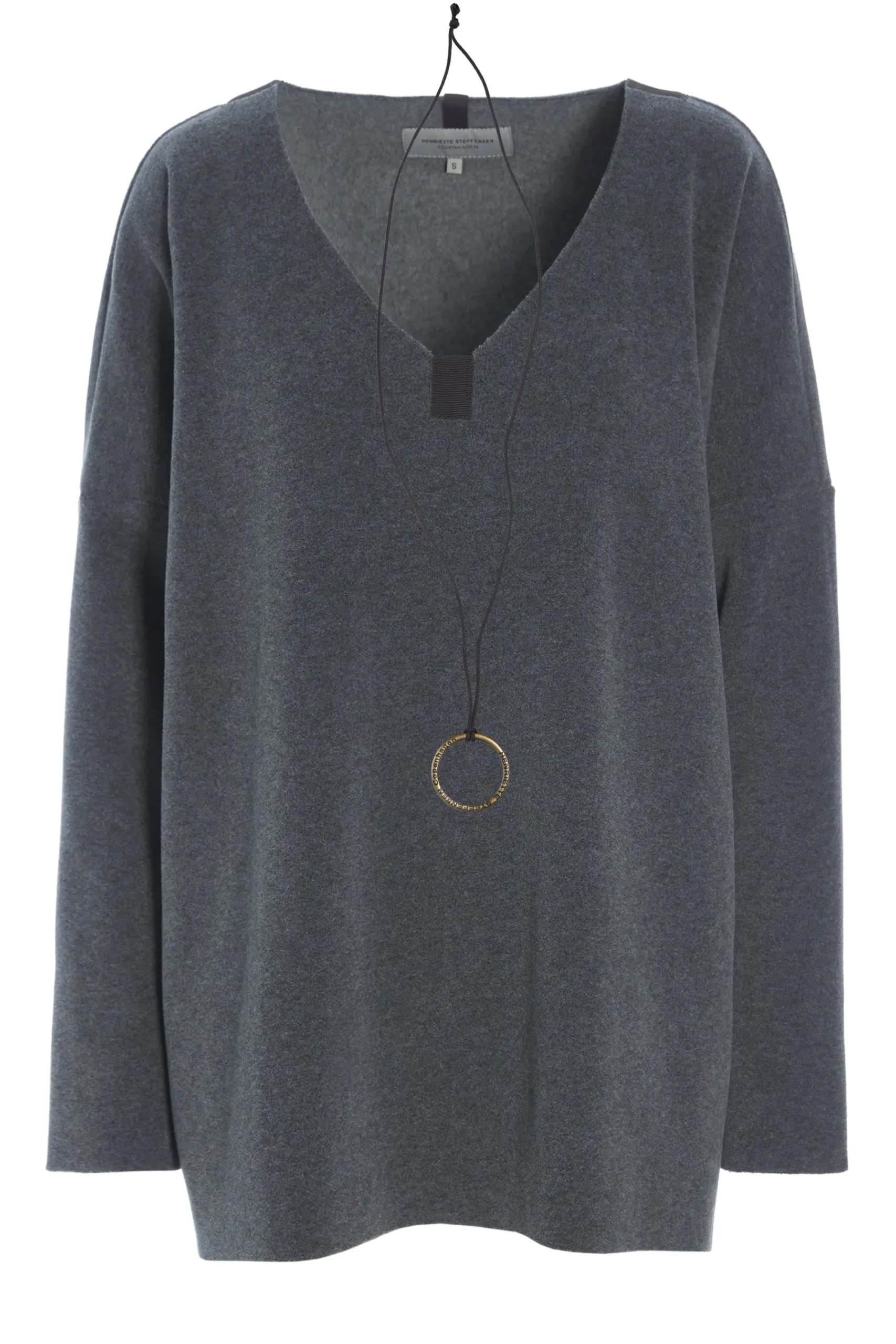 Henriette Steffensen Copenhagen BLUSE V-AUSSCHNITT | 1336 GREY Outlet