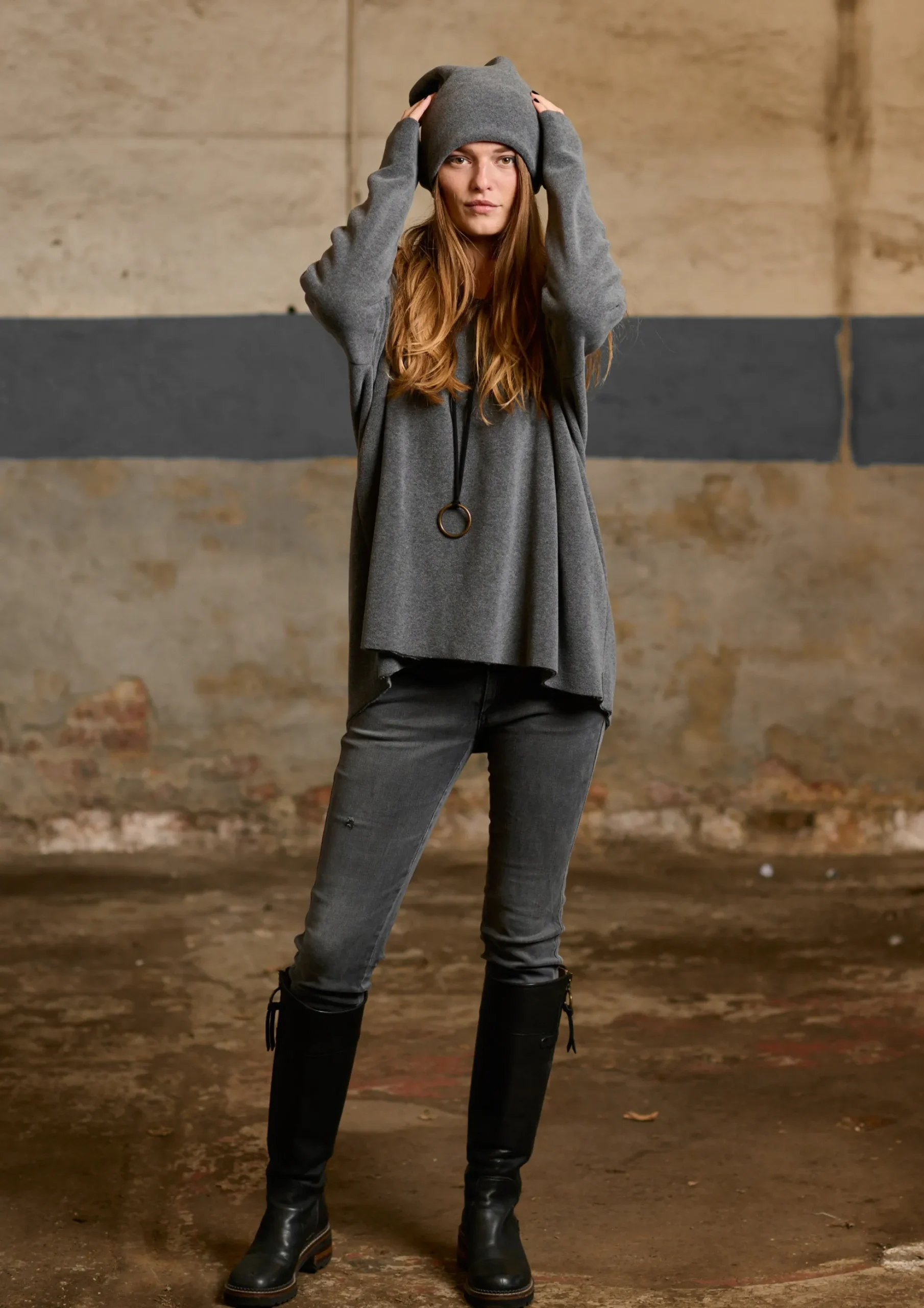 Henriette Steffensen Copenhagen BLUSE V-AUSSCHNITT | 1336 GREY Outlet