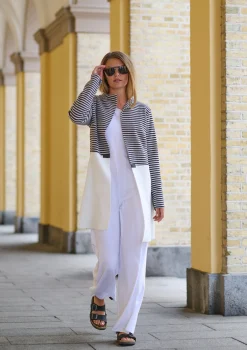 Henriette Steffensen Copenhagen CARDIGAN 2 FARBEN | 7133 STRIPES B&W/OW Best Sale