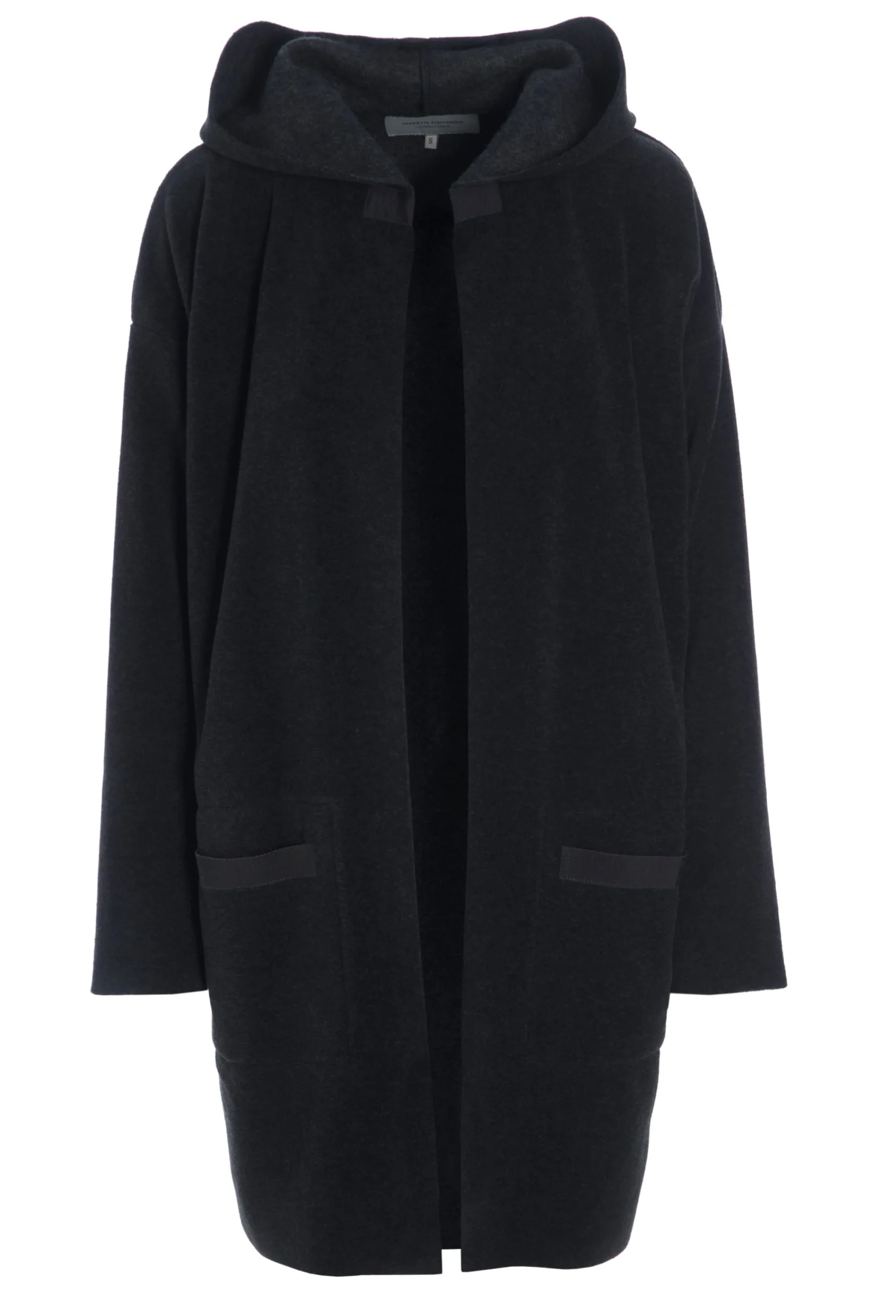Henriette Steffensen Copenhagen CARDIGAN MIT KAPUZE | 7118 SOFT BLACK Shop