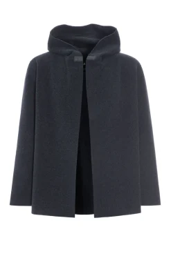 Henriette Steffensen Copenhagen CARDIGAN MIT KAPUZE | 1002C DEEP BLUE Clearance