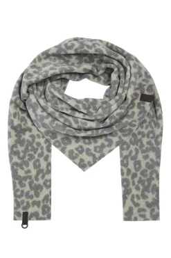 Henriette Steffensen Copenhagen DREIECKIGER SCHAL | 4051P LEOPARD grey Store