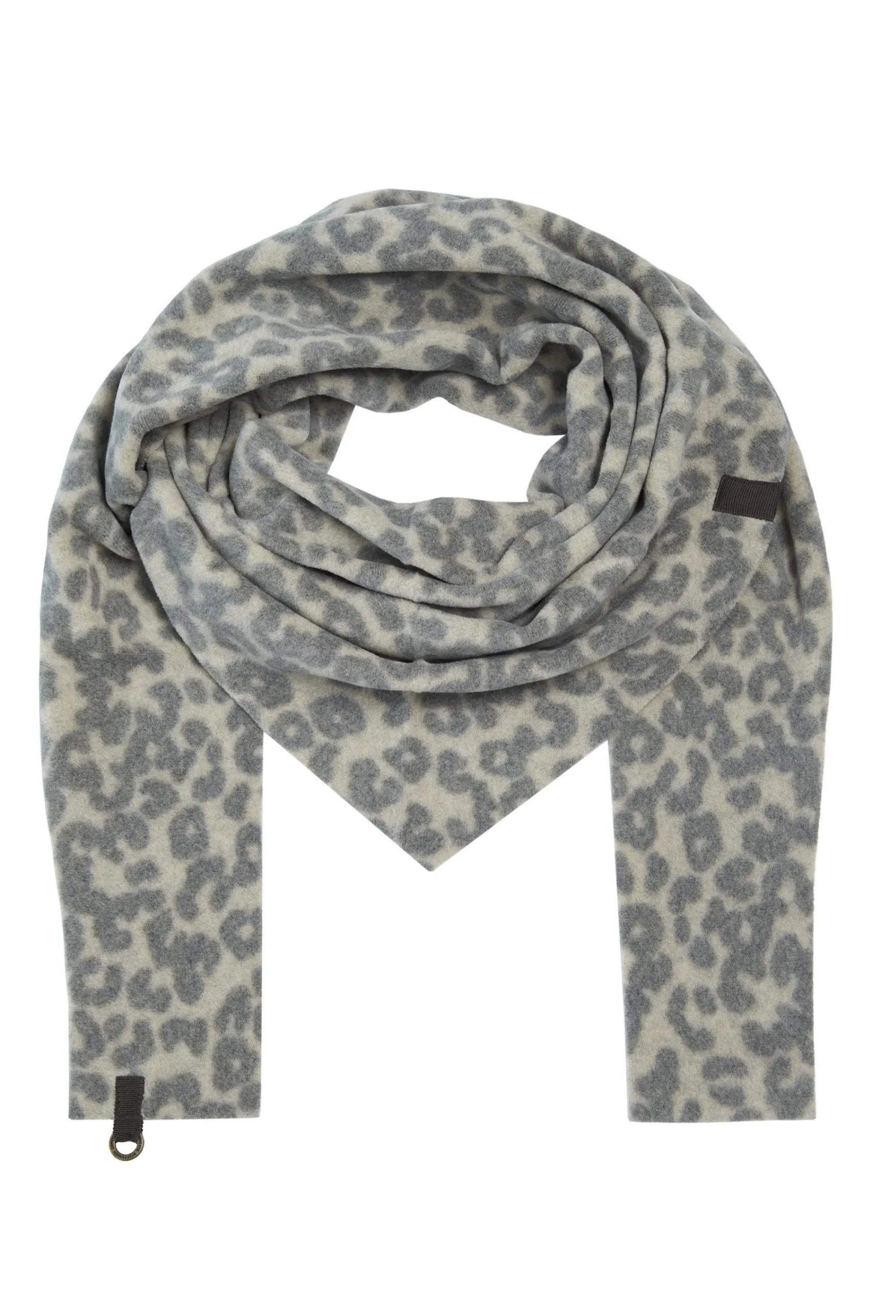 Henriette Steffensen Copenhagen DREIECKIGER SCHAL | 4051P LEOPARD grey Store