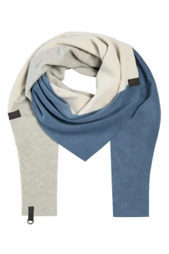 Henriette Steffensen Copenhagen DREIECKIGER SCHAL NO WASTE | 4078NW DUSTY BLUE/KIT/SAND Cheap