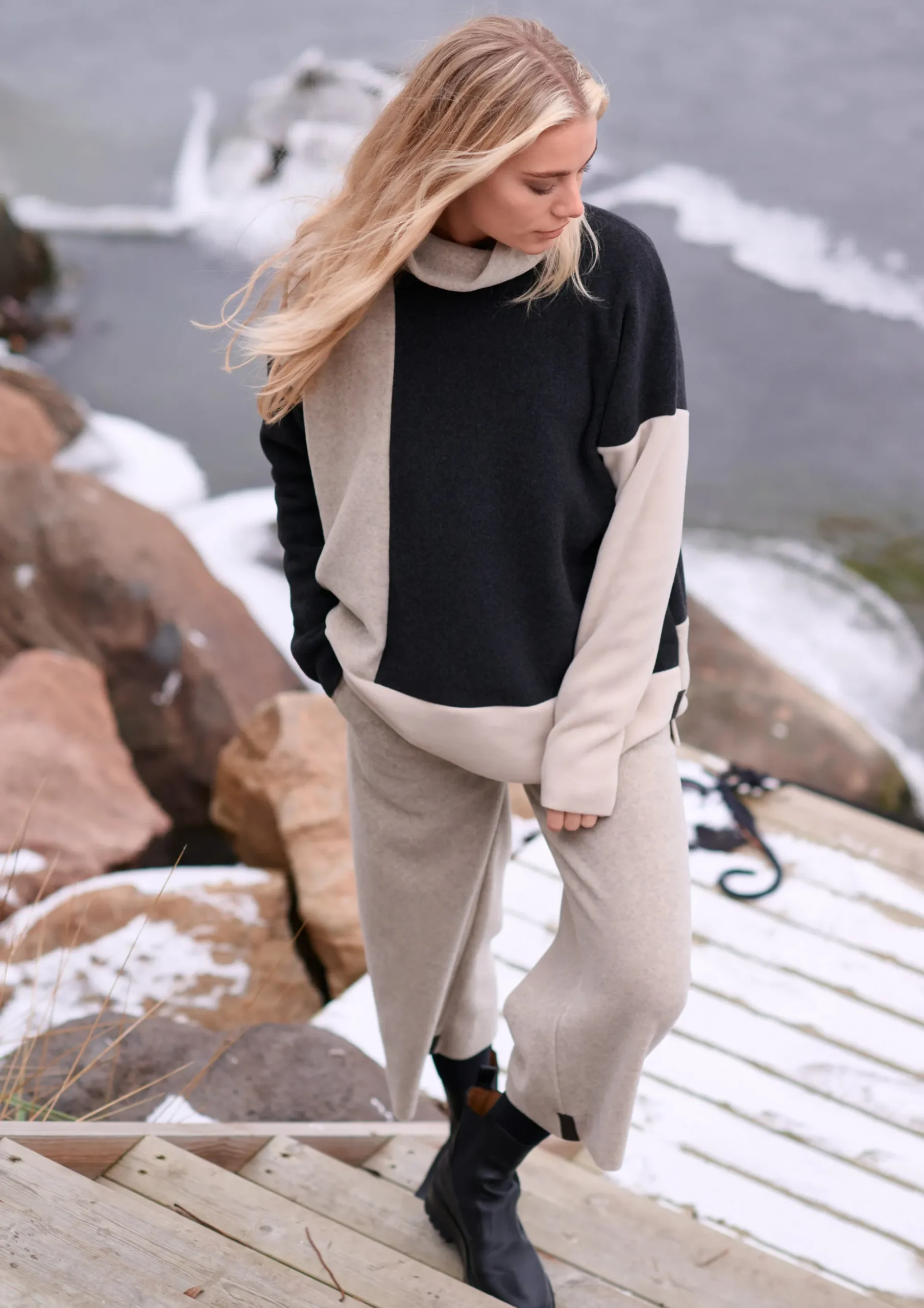 Henriette Steffensen Copenhagen FLARE HOSEN 3/4 LÄNGE | 2115 SAND Shop