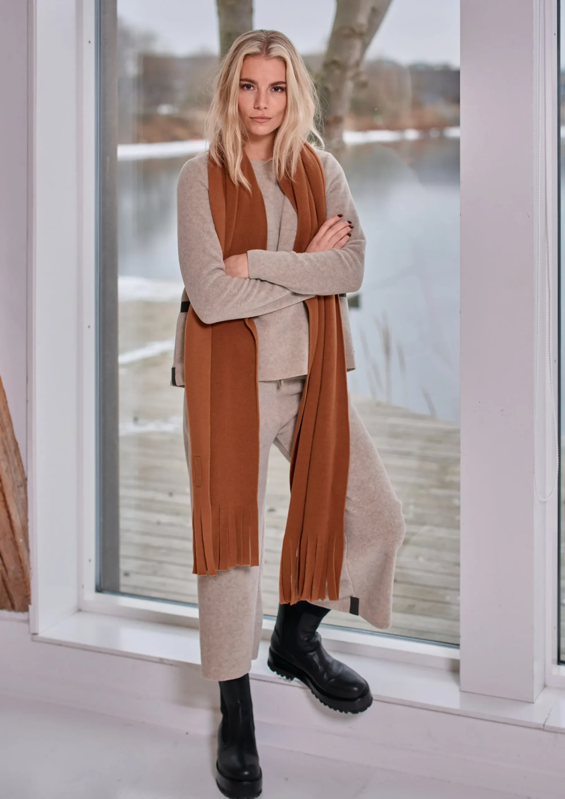 Henriette Steffensen Copenhagen FLARE HOSEN 3/4 LÄNGE | 2115 SAND Shop