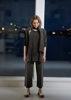 Henriette Steffensen Copenhagen FLARE HOSEN 3/4 LÄNGE | 2115 SOFT BLACK Cheap