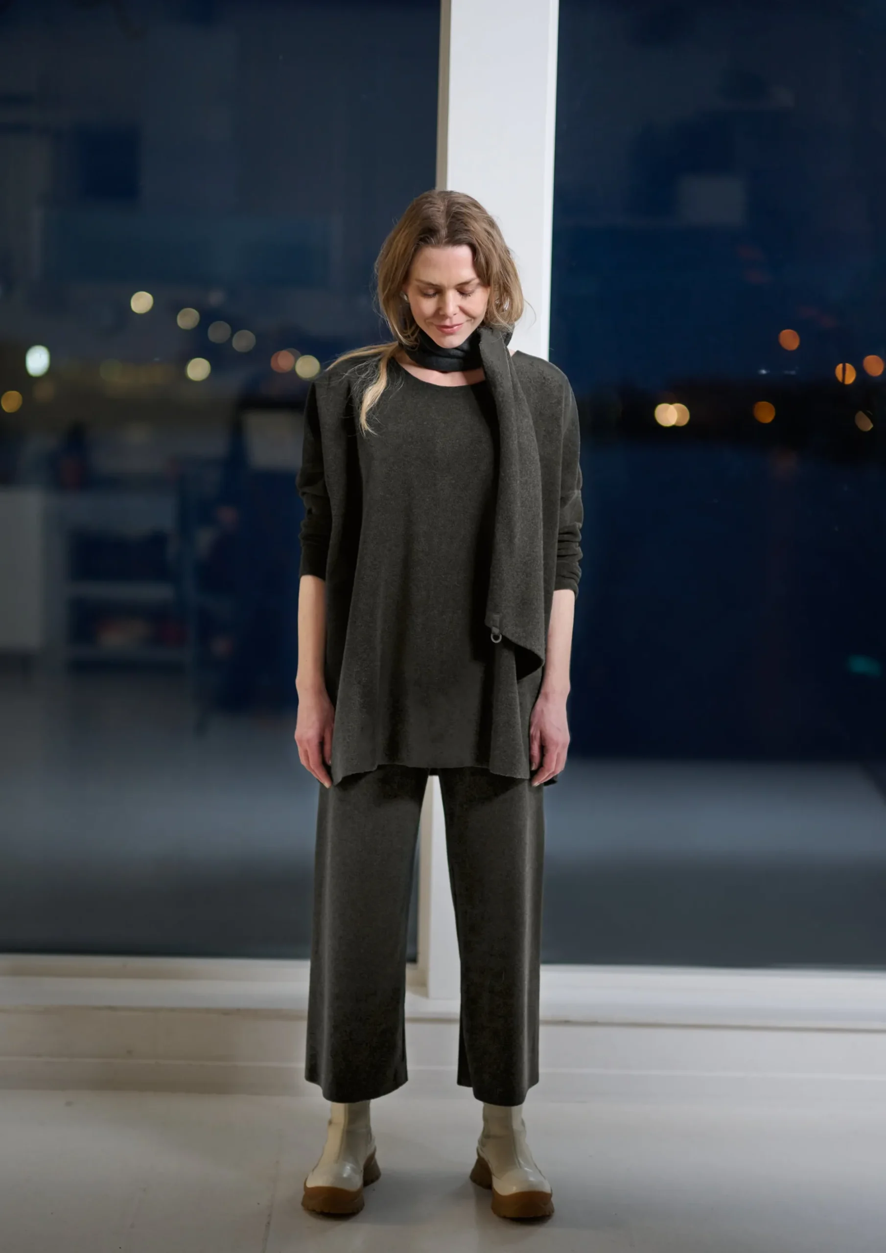 Henriette Steffensen Copenhagen FLARE HOSEN 3/4 LÄNGE | 2115 SOFT BLACK Cheap