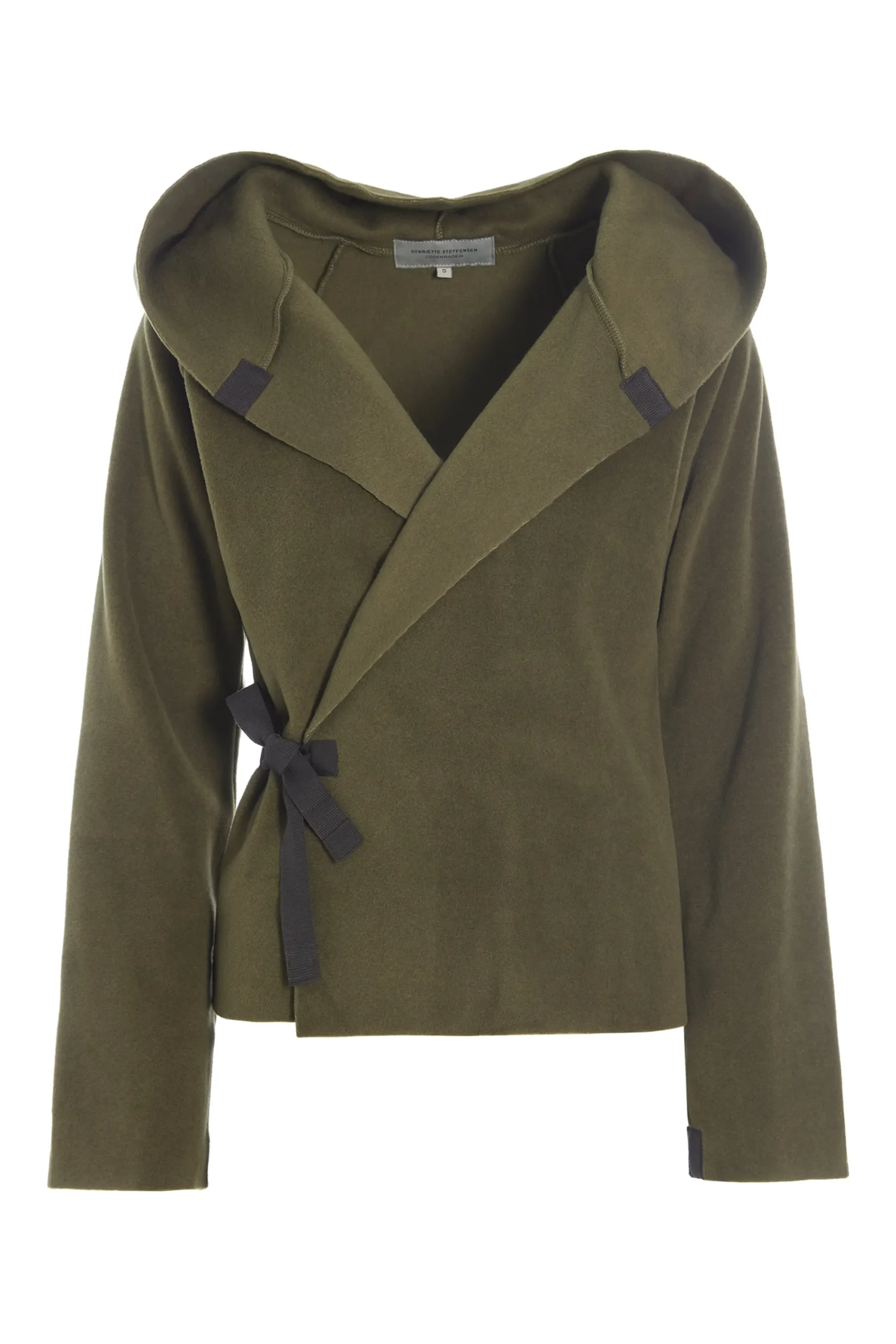 Henriette Steffensen Copenhagen KLASSISCHE FLEECE WICKEL CARDIGAN | 1009 MOSS New