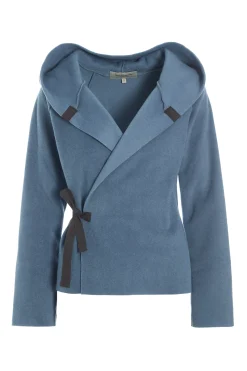 Henriette Steffensen Copenhagen KLASSISCHE FLEECE WICKEL CARDIGAN | 1009 DUSTY BLUE Discount