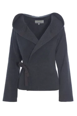 Henriette Steffensen Copenhagen KLASSISCHE FLEECE WICKEL CARDIGAN | 1009 SOFT BLACK Online