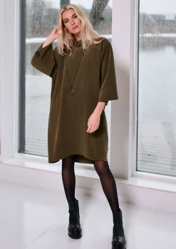 Henriette Steffensen Copenhagen KLEID MIT HOHEM HALS | 3243 MOSS Best