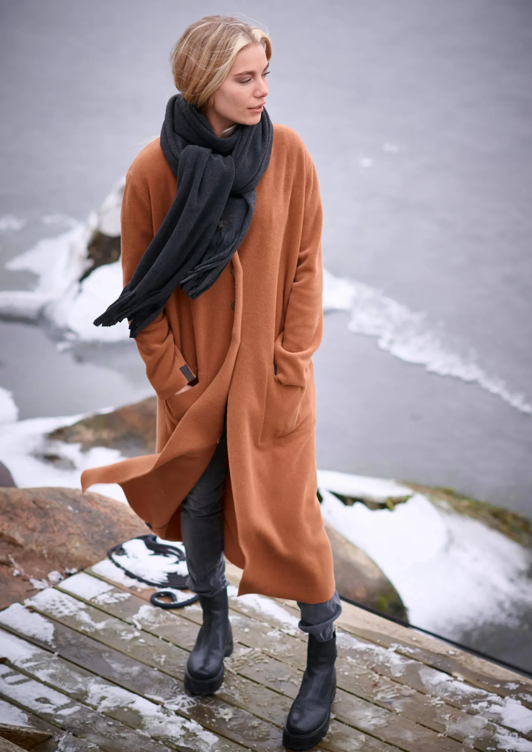 Henriette Steffensen Copenhagen LANGER CARDIGAN | 7162 RUST Best Sale
