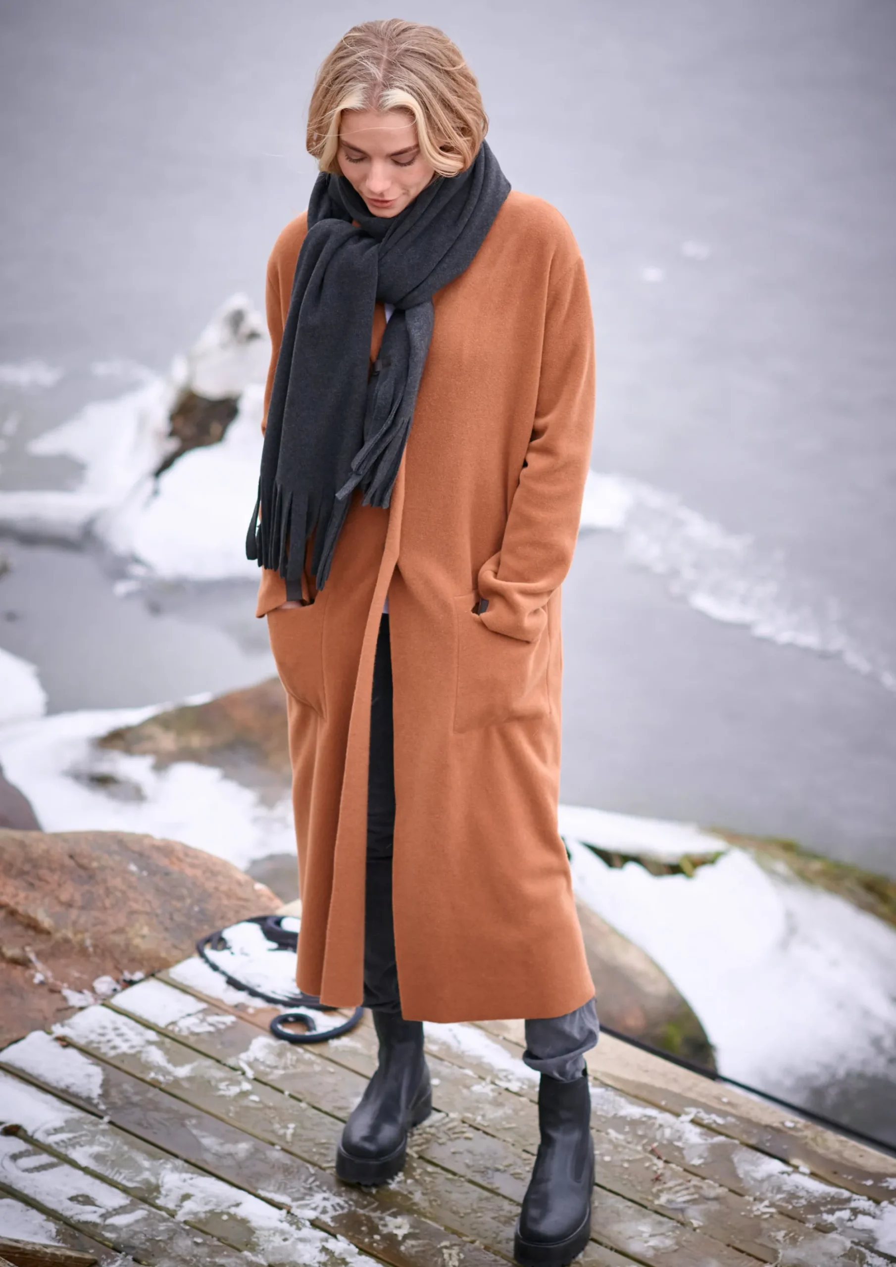 Henriette Steffensen Copenhagen LANGER CARDIGAN | 7162 RUST Best Sale