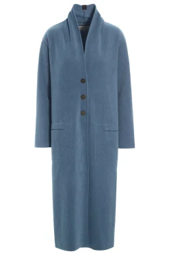 Henriette Steffensen Copenhagen LANGER CARDIGAN | 7162 DUSTY BLUE New