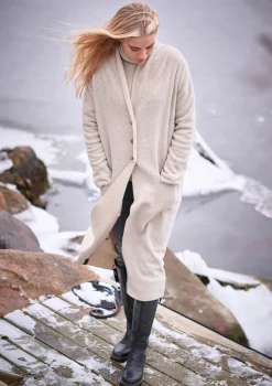 Henriette Steffensen Copenhagen LANGER CARDIGAN | 7162 SAND Clearance