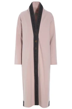 Henriette Steffensen Copenhagen LANGER CARDIGAN MIT MESSINGKNÖPFEN | 77003 NUDE Cheap