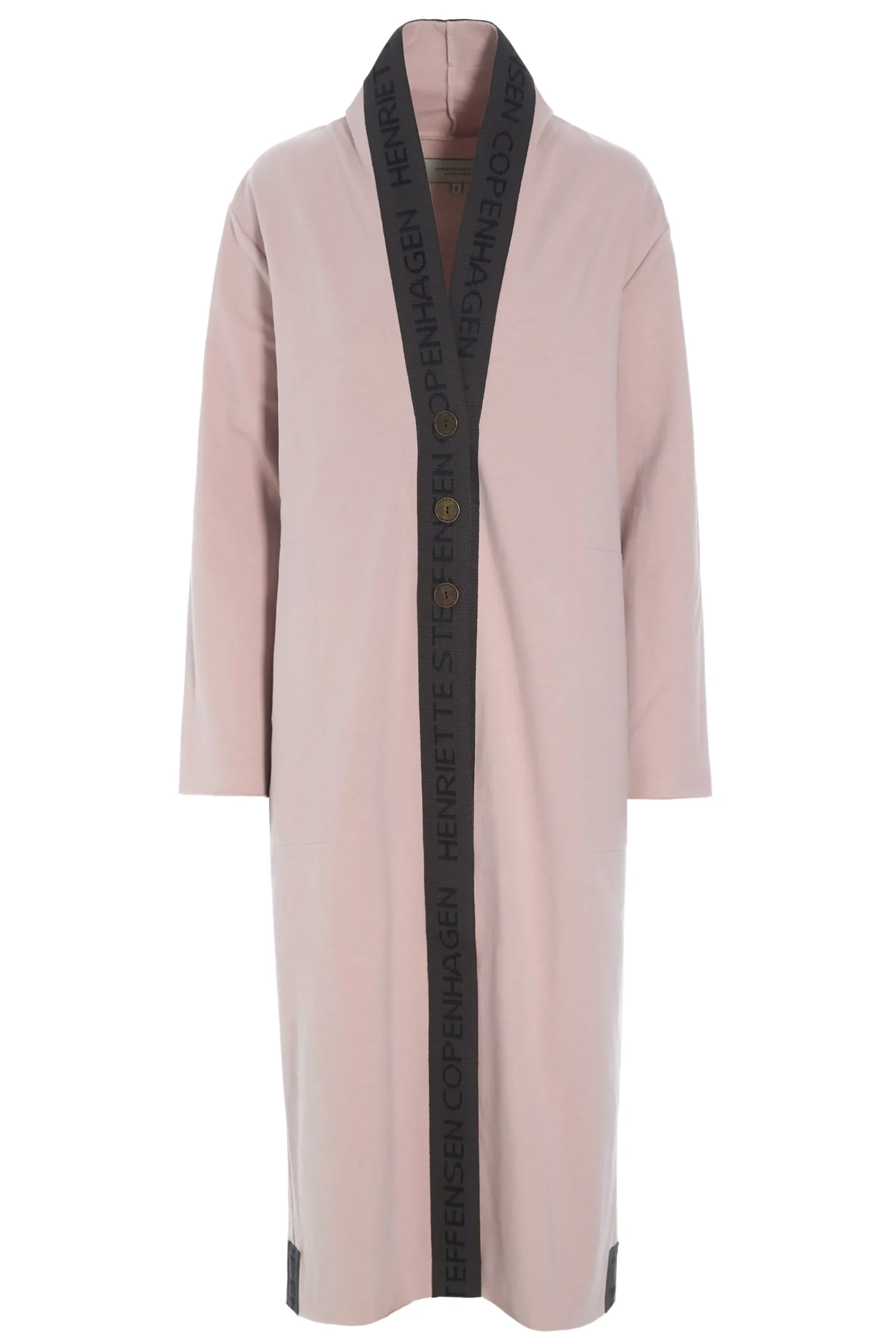 Henriette Steffensen Copenhagen LANGER CARDIGAN MIT MESSINGKNÖPFEN | 77003 NUDE Cheap