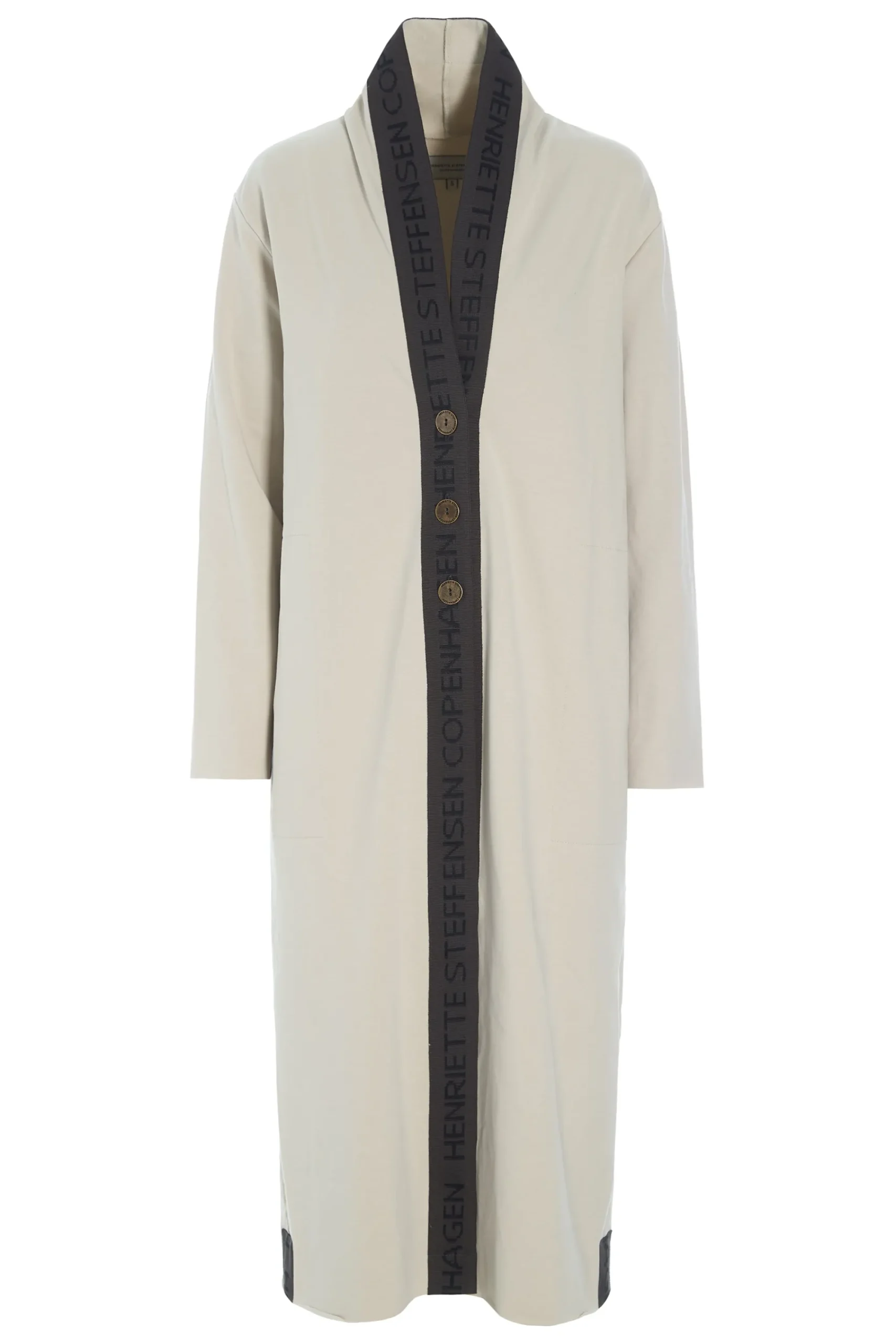 Henriette Steffensen Copenhagen LANGER CARDIGAN MIT MESSINGKNÖPFEN | 77003 KIT Best Sale
