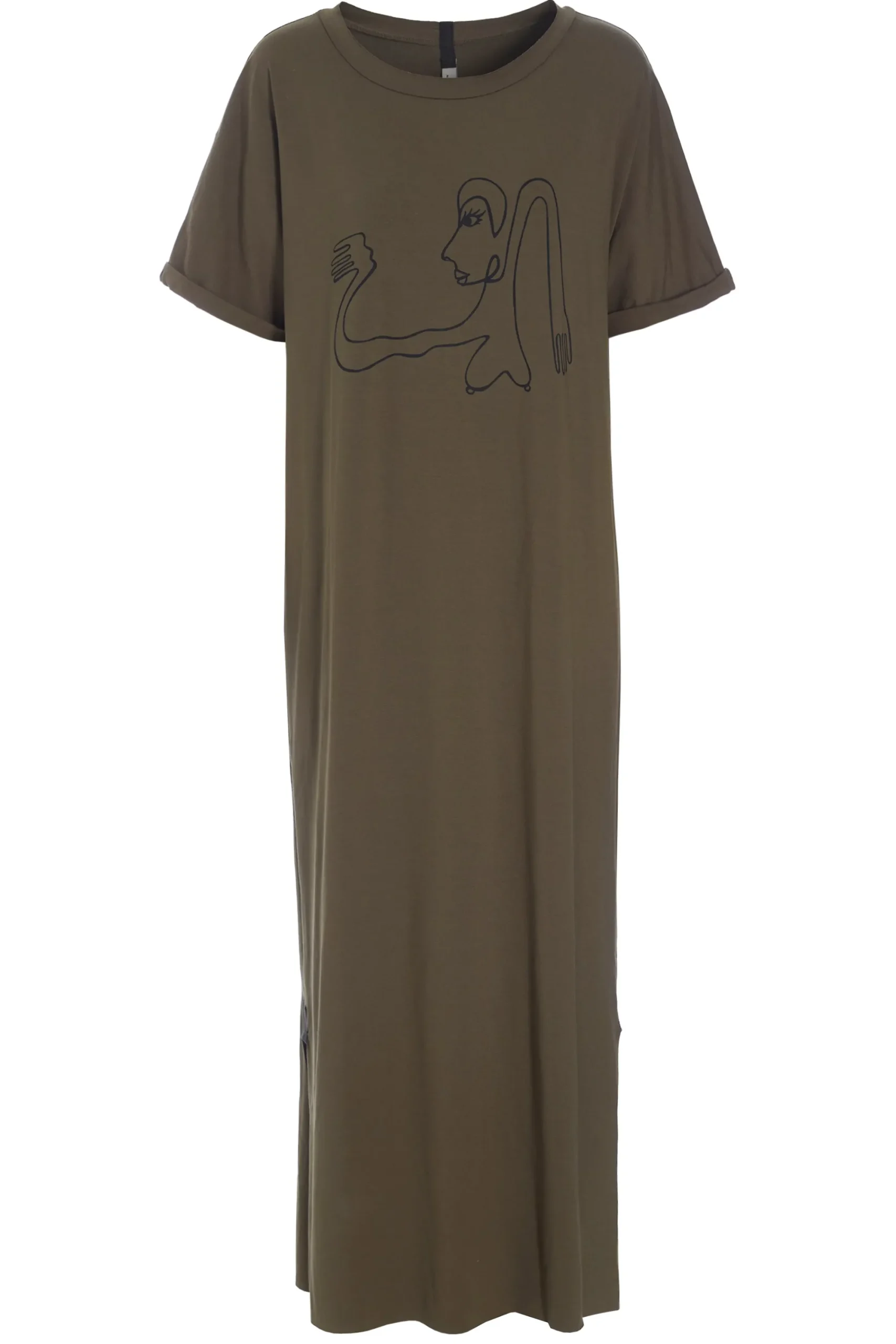 Henriette Steffensen Copenhagen LANGES KLEID M/DRUCKEN | 98038 BARK Hot
