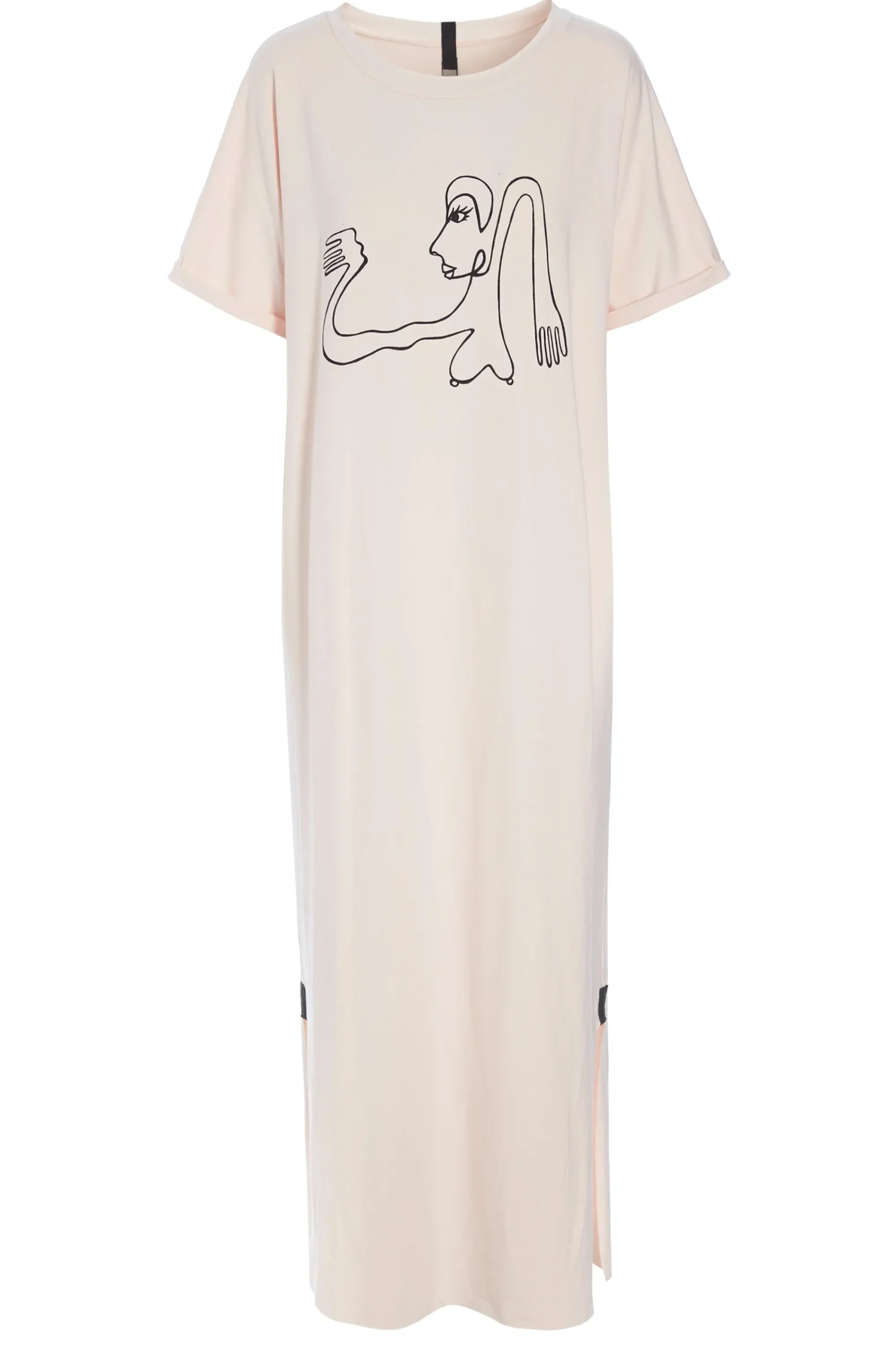 Henriette Steffensen Copenhagen LANGES KLEID M/DRUCKEN | 98038 SOFT ROSE Sale