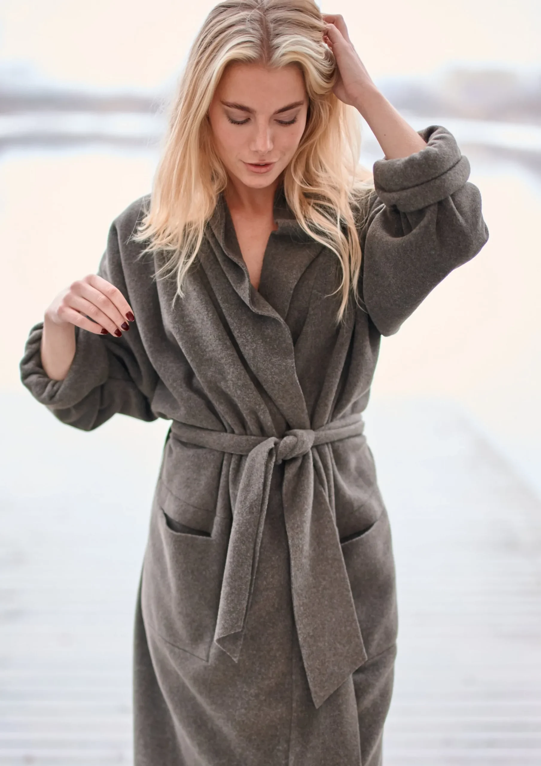 Henriette Steffensen Copenhagen MORGENMANTEL FRAUEN MINI | 7128 MINI BARK Sale