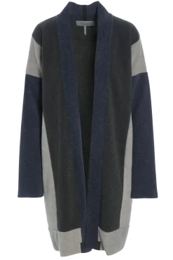 Henriette Steffensen Copenhagen NO WASTE CARDIGAN | 7141 DEEP BLUE/SAND/FORREST Hot
