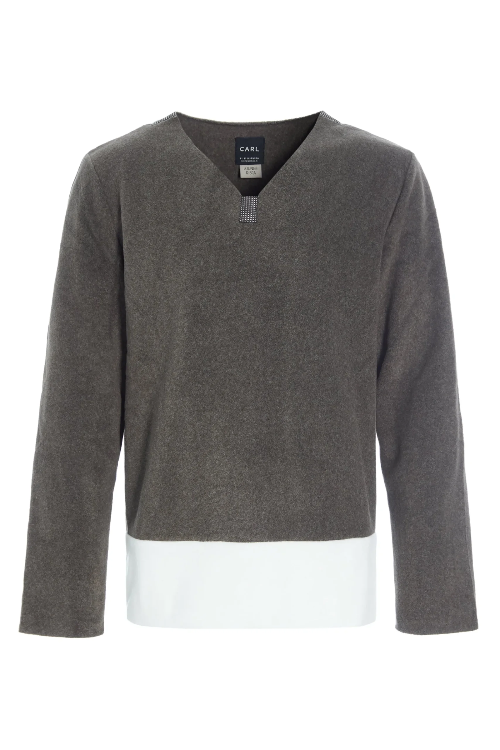 Henriette Steffensen Copenhagen ONE SIZE BLUSE MÂNNER | 1013C BARK/OFF WHITE Store