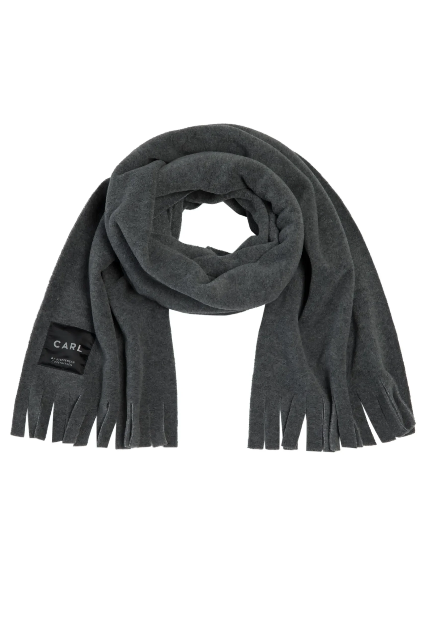 Henriette Steffensen Copenhagen SCHAL M/ FRANSEN | 1006 GREY Flash Sale