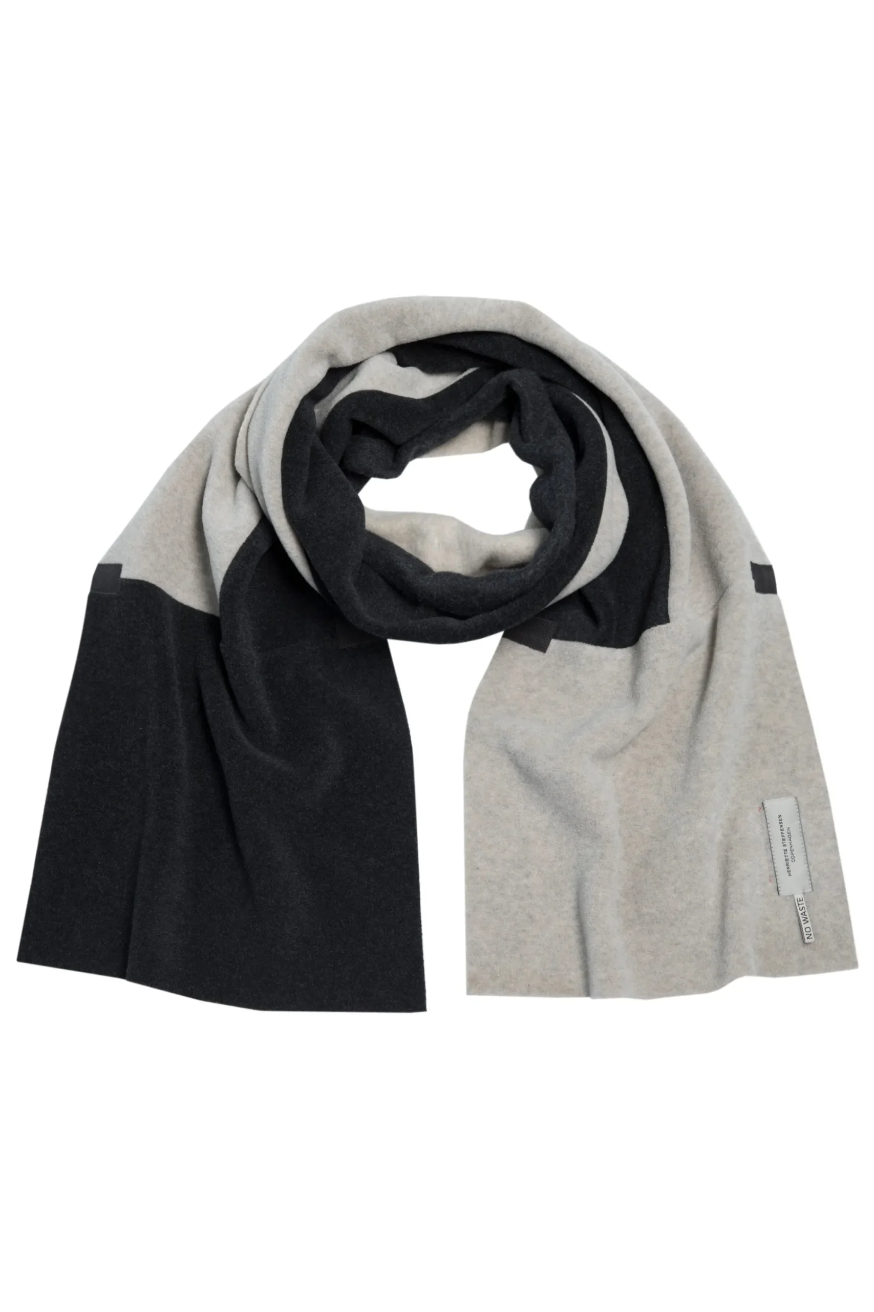 Henriette Steffensen Copenhagen SCHAL NO WASTE | 4089 SAND/SOFT BLACK Clearance