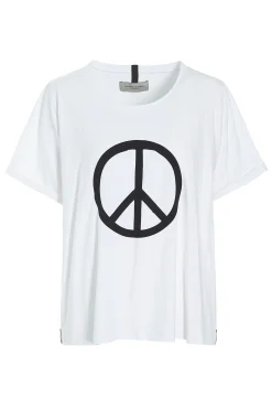 Henriette Steffensen Copenhagen TEE PEACE PRINT | 96066 WHITE Cheap