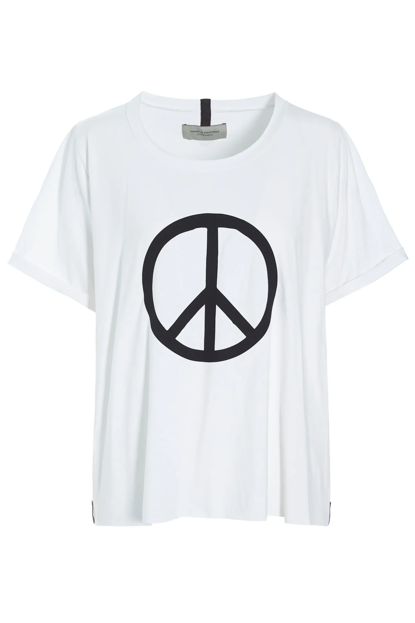 Henriette Steffensen Copenhagen TEE PEACE PRINT | 96066 WHITE Cheap