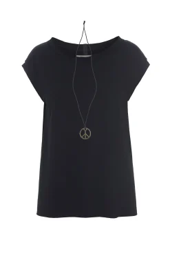 Henriette Steffensen Copenhagen TOP MIT HALSKETTE | 96080 BLACK Hot