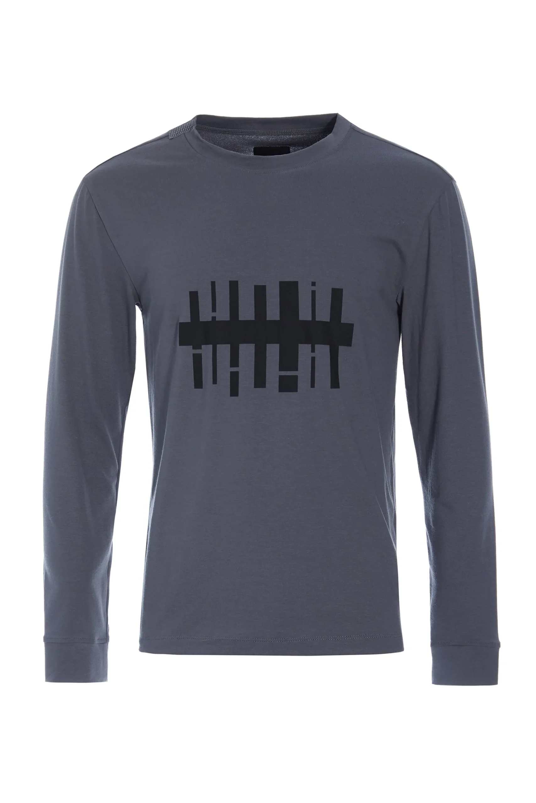 Henriette Steffensen Copenhagen T-SHIRT MIT GRAFIKDRUCK & LANGEN ÄRMELN | 1019CP GREY Hot