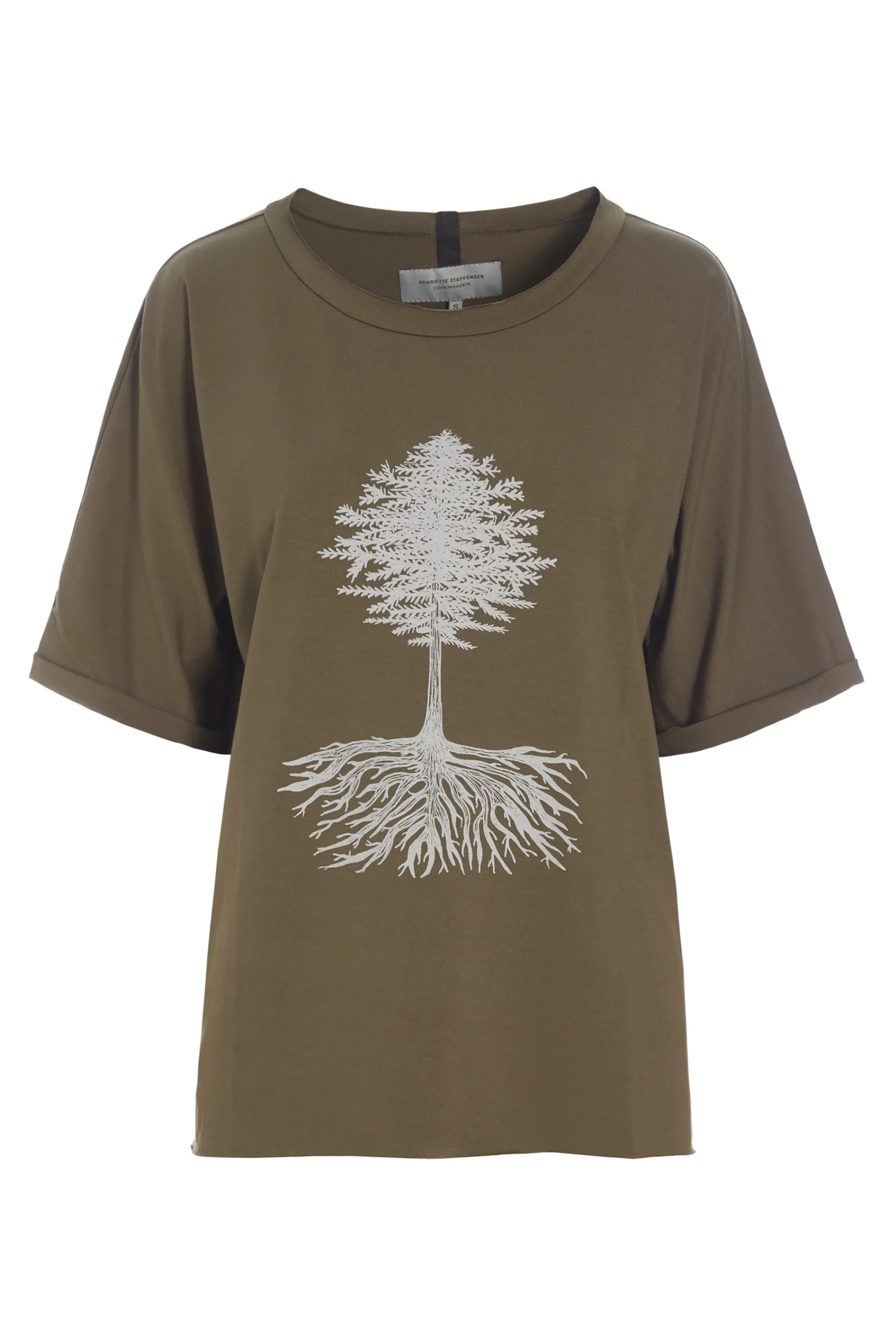 Henriette Steffensen Copenhagen T-SHIRT MIT GRAFIKDRUCK | 96064P BARK Cheap