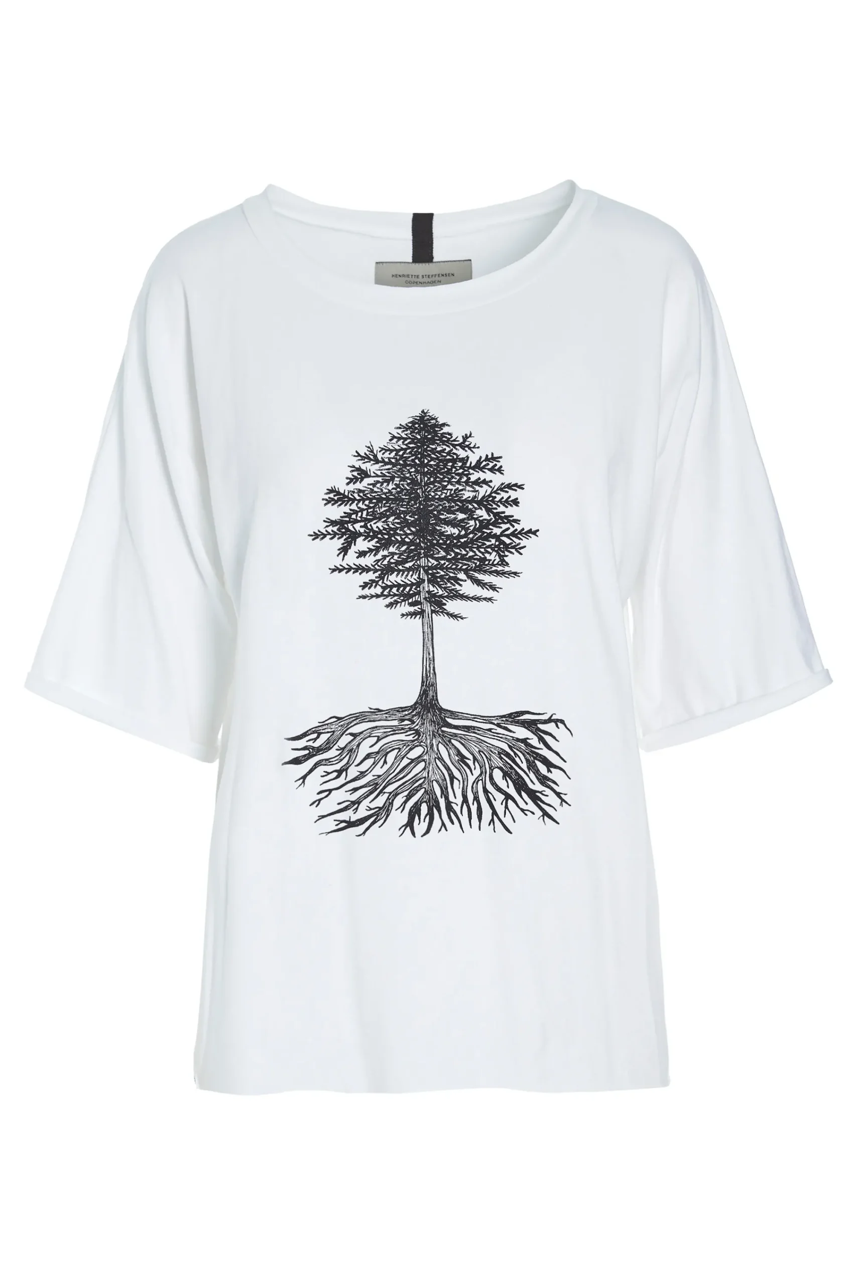 Henriette Steffensen Copenhagen T-SHIRT MIT GRAFIKDRUCK | 96064P WHITE New